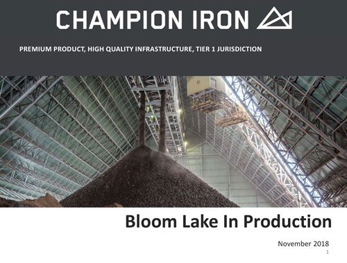 Champion Iron Investor Presentation