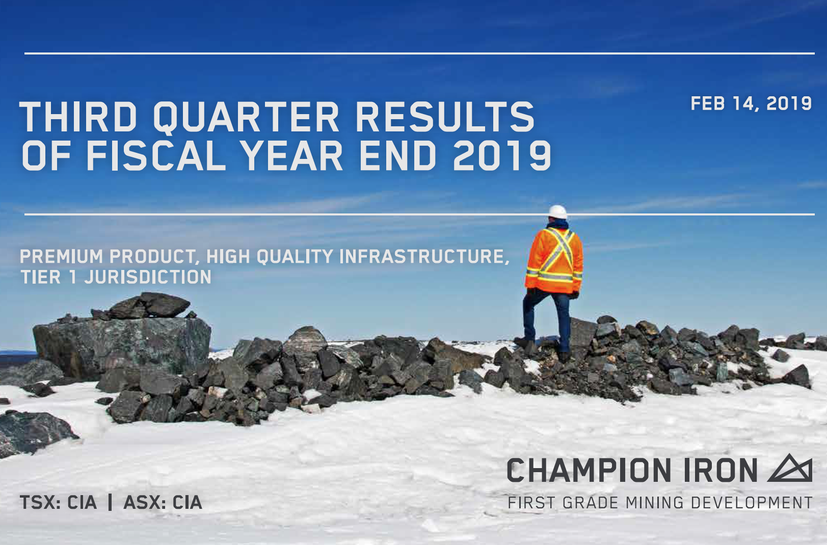 Third quarter results of fiscal year end 2019