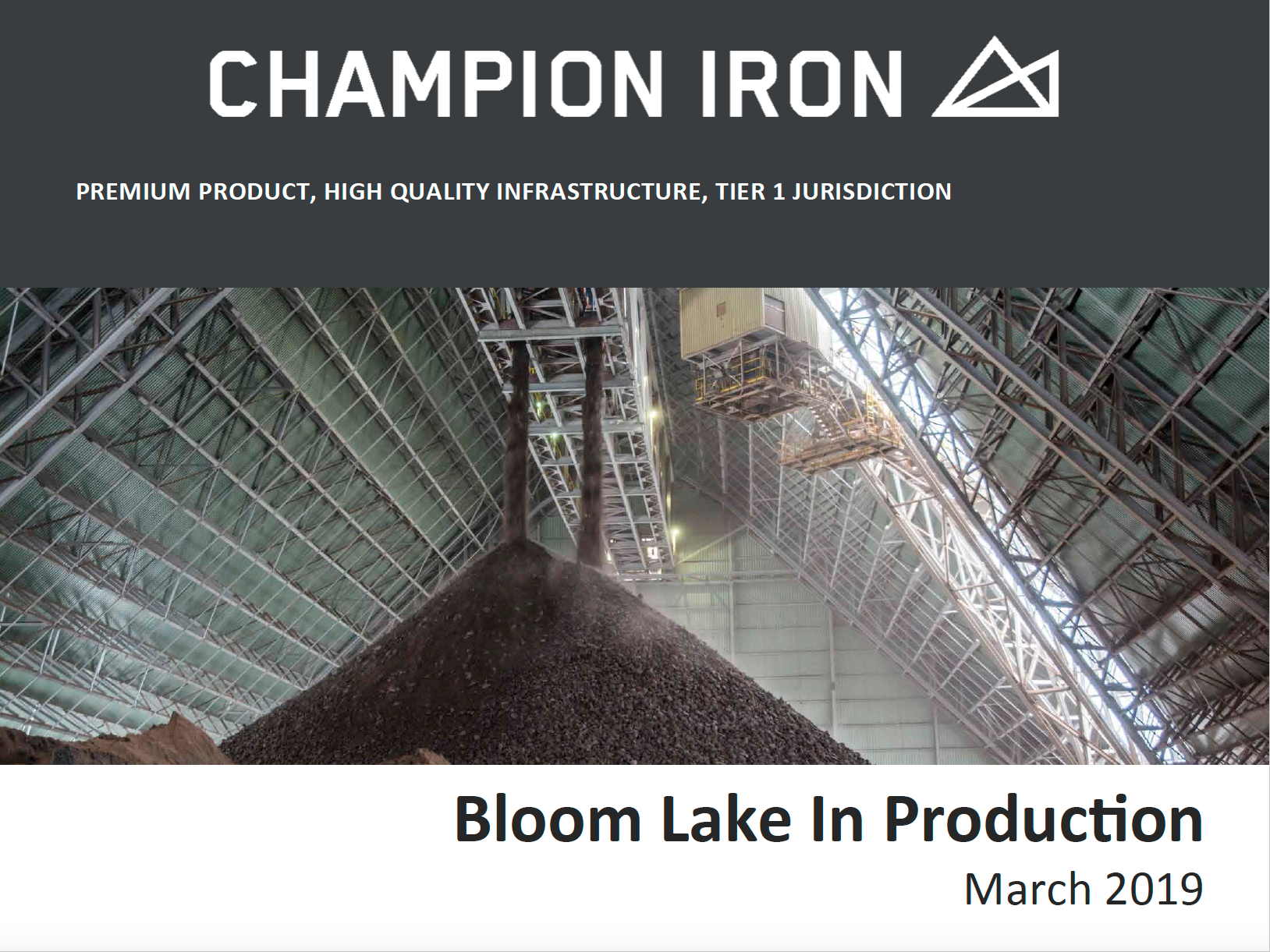 Bloom Lake in production, march 2019